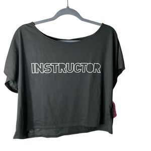 Zumba Fitness Black Instructor Crop Top
